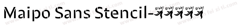 Maipo Sans Stencil字体转换